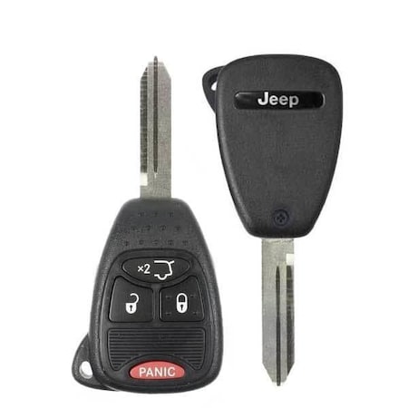 Oem OEM: NEW:  2005-2012 Jeep  4-Button Remote Head Key / Hatch / PN: 5183349AC/ OHT692715AA RHK-JP-3349